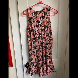 J CREW Mercantile dress pink & green floral sz 10p